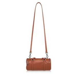 Small tan Telfar duffle